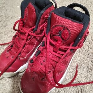 A vintage pair of boys size 5.5 air jordan 91 92 93 or womens size 7.